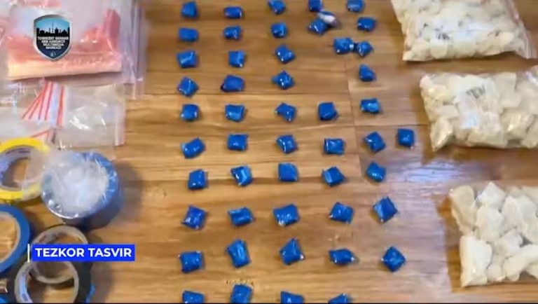 Toshkentda uyida 1,5 mlrd so‘mlik sintetik giyohvand vositalarni saqlayotgan fuqaro ushlandi