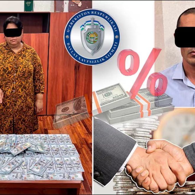 Toshkent viloyatida pora evaziga 3 mln dollar kredit olib bermoqchi bo‘lganlar qamoqqa olindi