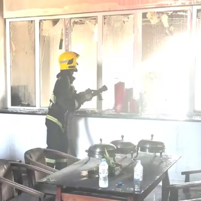 Xorazmda yong‘in bo‘layotgan hududda fuqaro hayoti saqlab qolindi