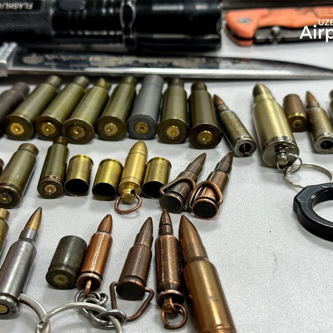 Toshkent aeroportida 500 dan ortiq taqiqlangan buyum musodara qilindi