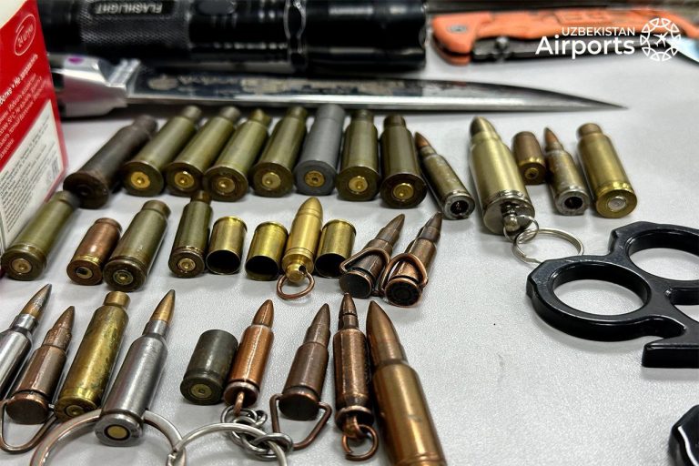 Toshkent aeroportida 500 dan ortiq taqiqlangan buyum musodara qilindi