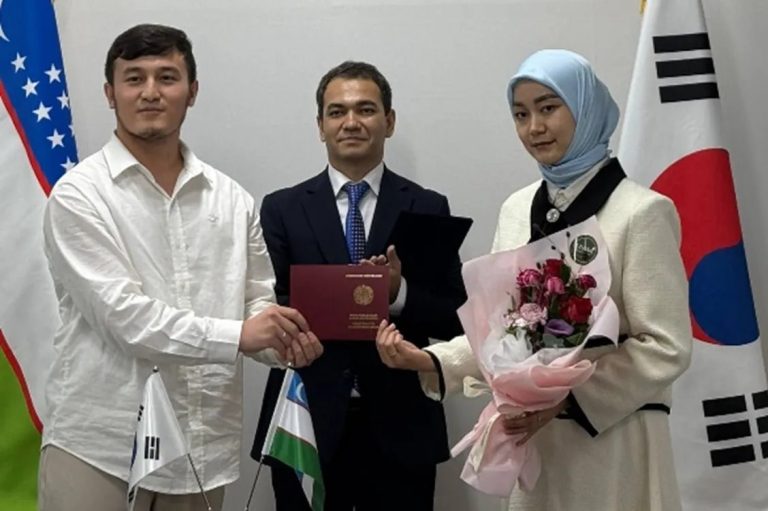 Koreyadagi O‘zbekiston elchixonasida 100-nikoh rasmiylashtirildi