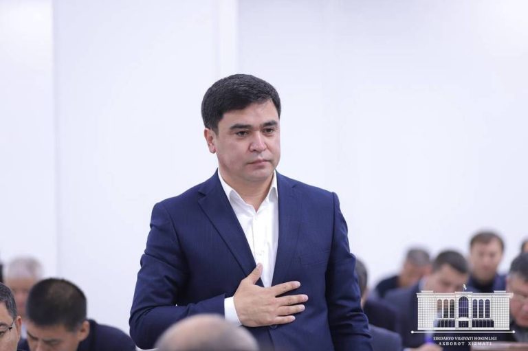 Sirdaryoda hokim o‘rinbosari lavozimiga yangi tayinlov amalga oshirildi